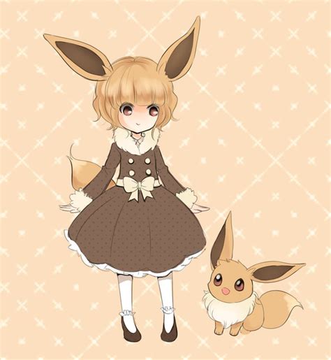 pokemon eevee human girl anime.